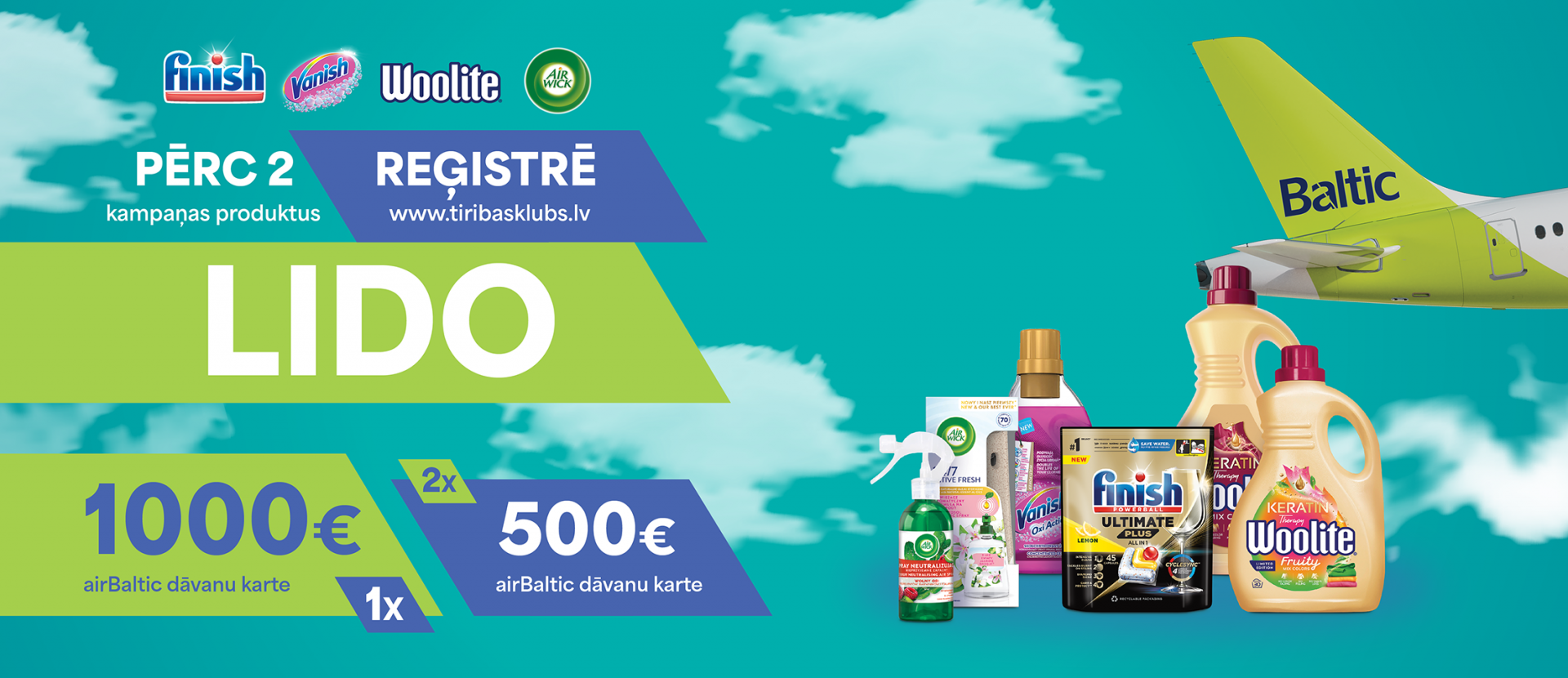 Pērc, reģistrē un lido!