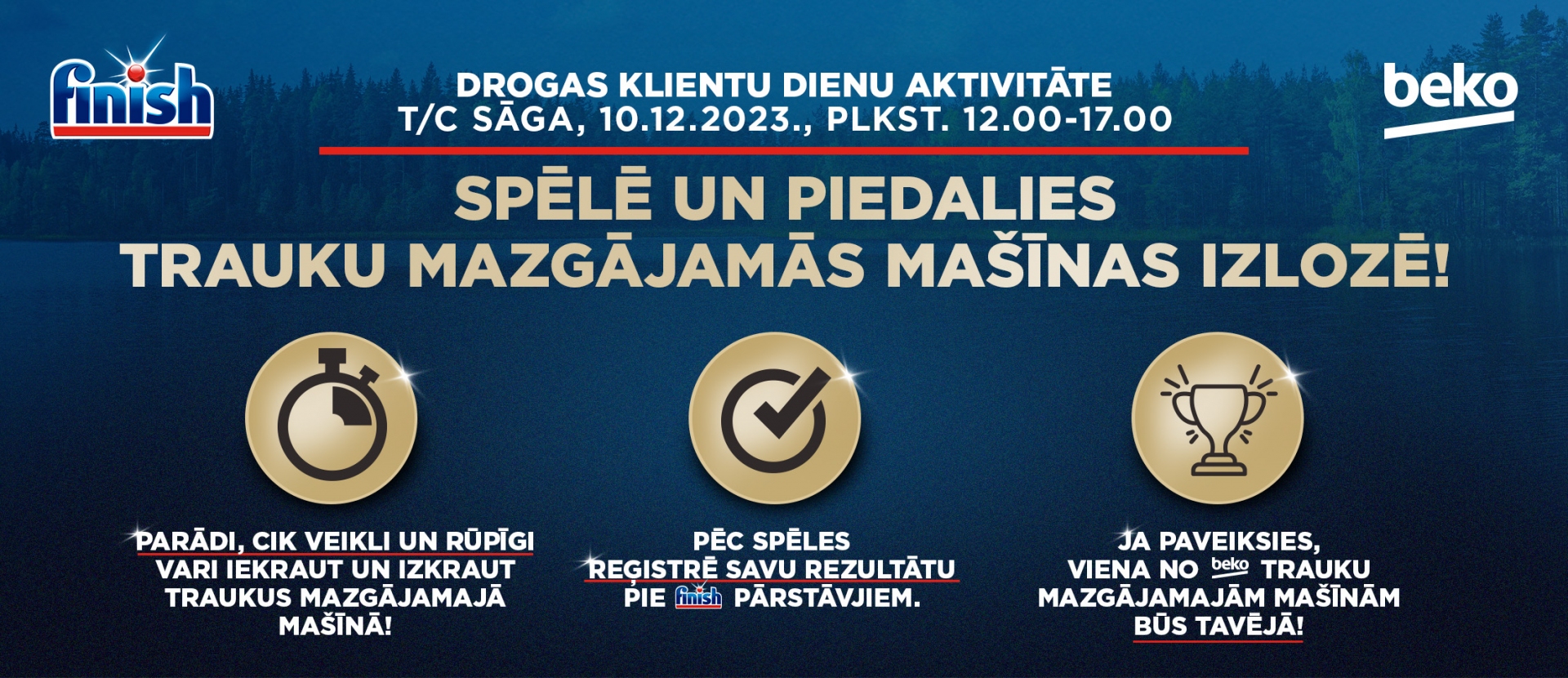 Spēlē un piedalies trauku mazgājamās mašīnas izlozē!