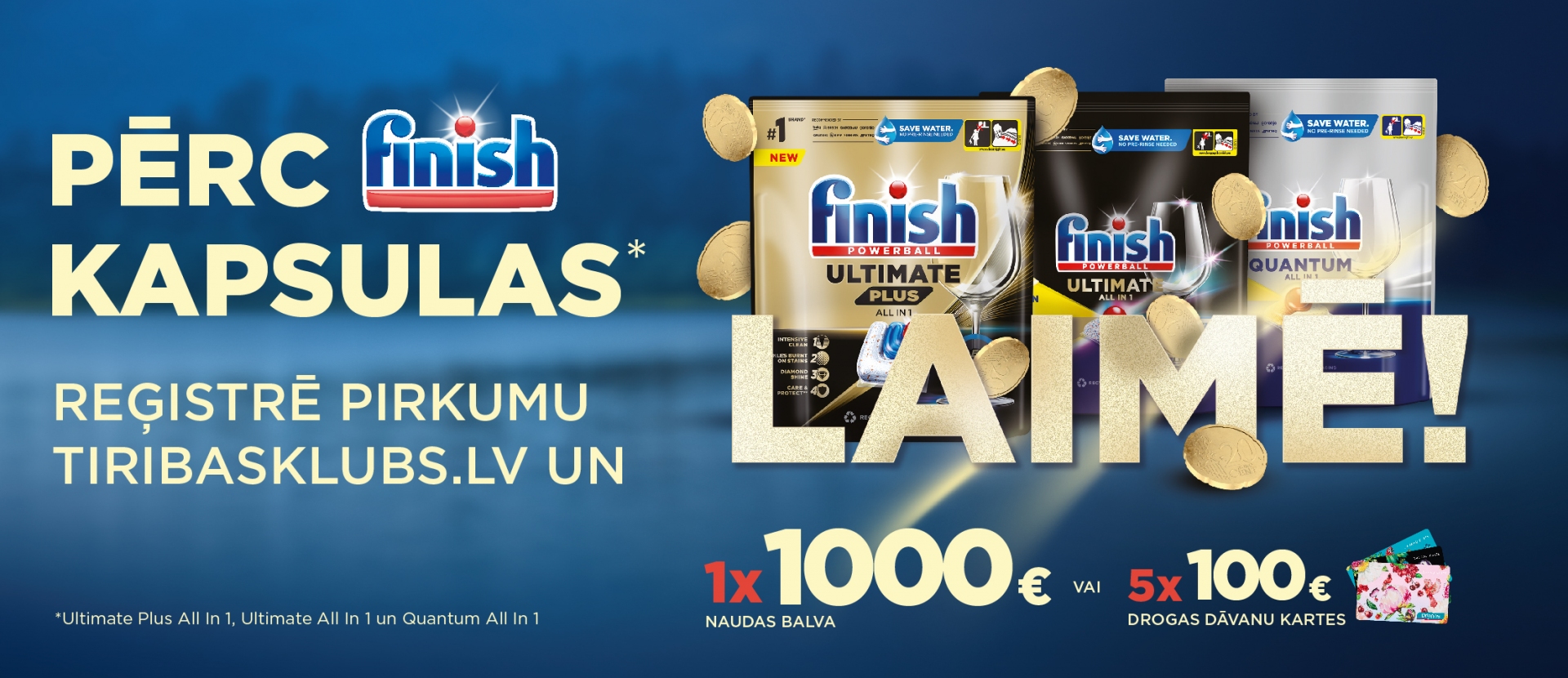 Pērc Finish kapsulas un laimē!
