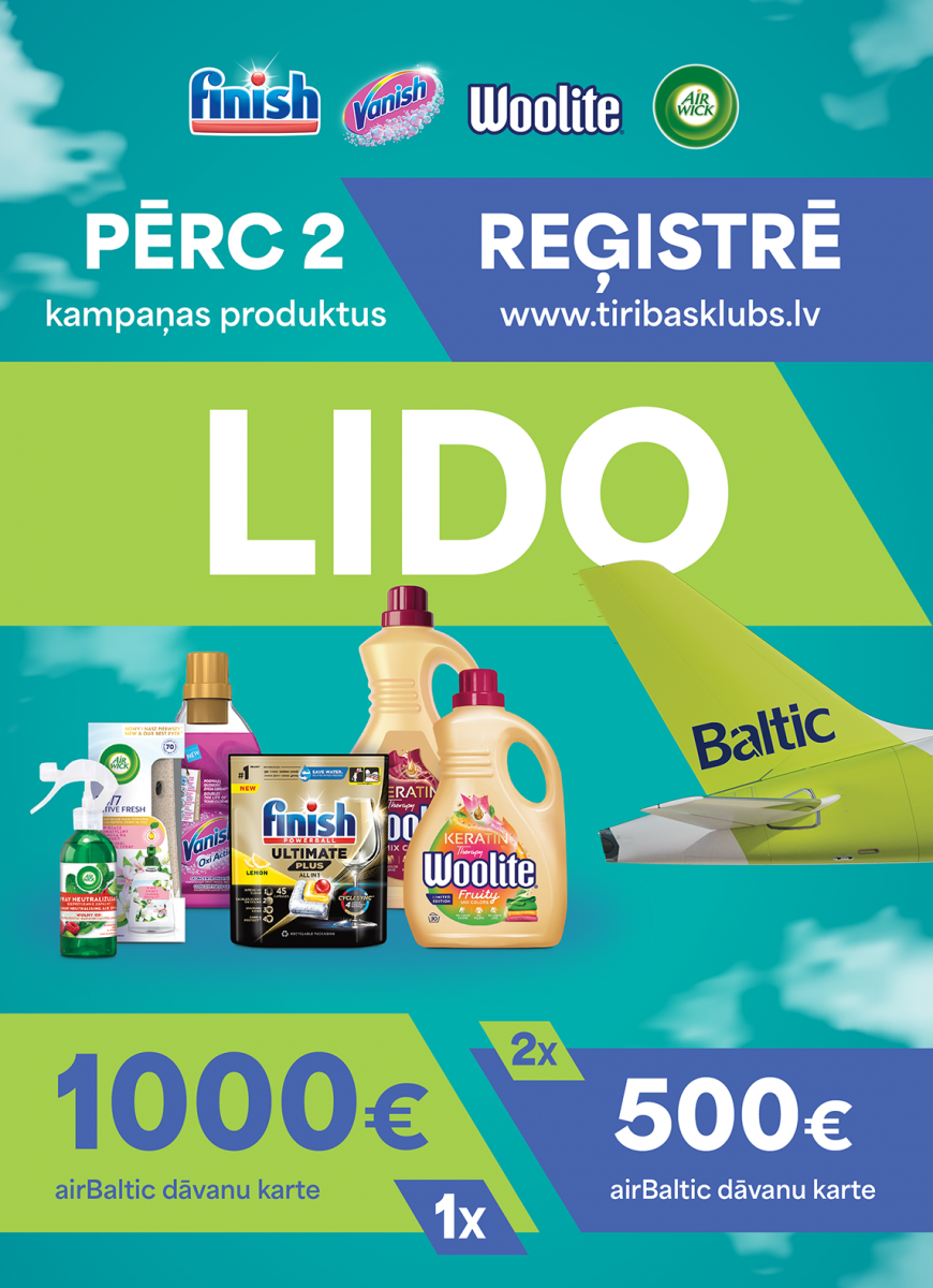 Pērc, reģistrē un lido!