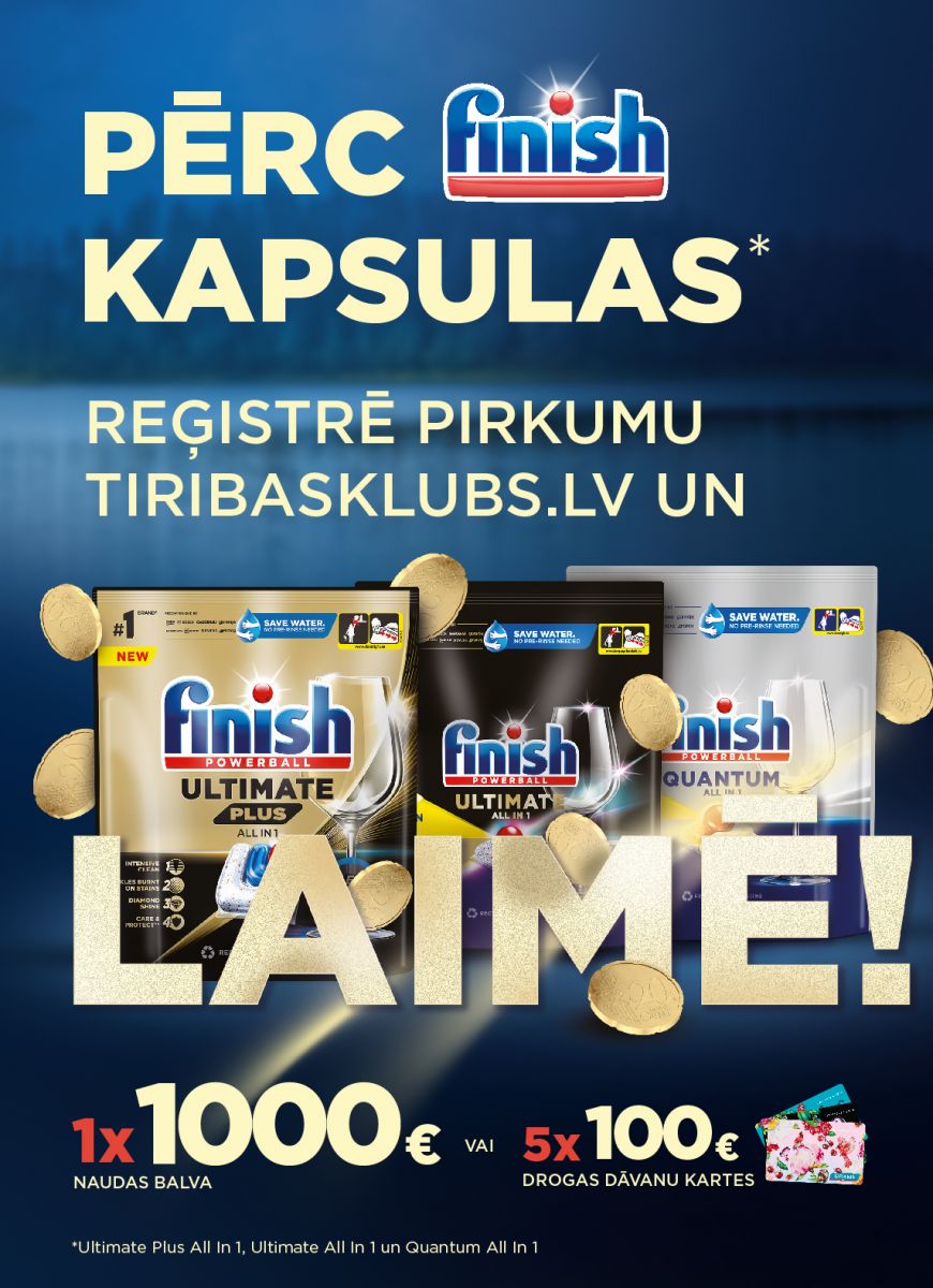 Pērc Finish kapsulas un laimē!